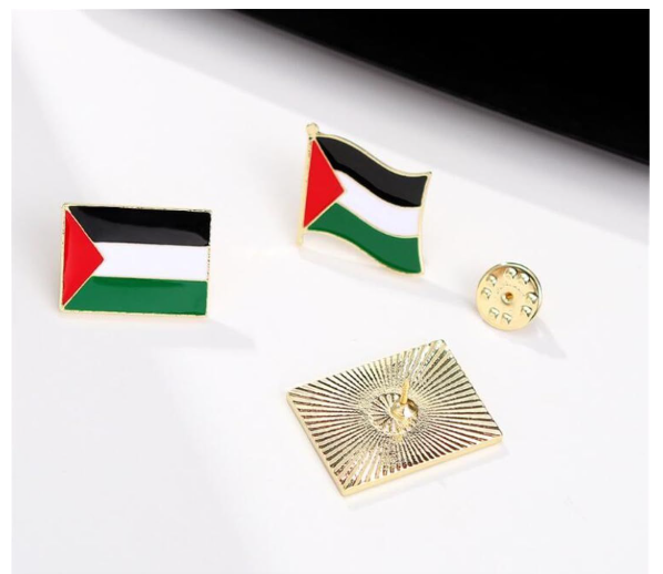7 pack Lapel Pin Palestine Flag Solidarity Signs Novelty Gift Enamel Badge
