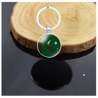 Pakistan National Country Flag Keyring