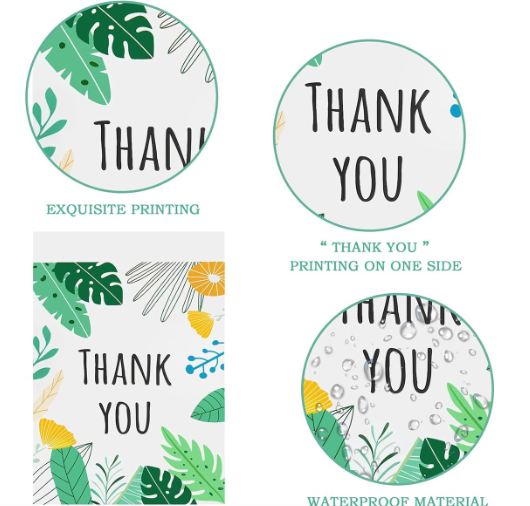 100  Palm Hawaii Leaves 25x33cm Self-Adhesive Gift Bag Polymailers Packaging