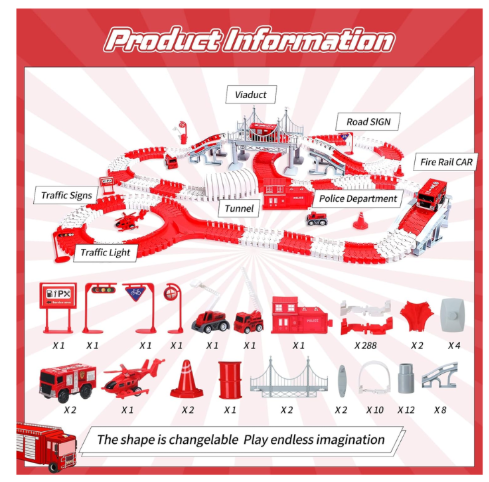 342pc Fire Rescue Construction Set