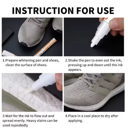 Sneaker White Marker Shoe Cleaning Pen Antioxidant Soles