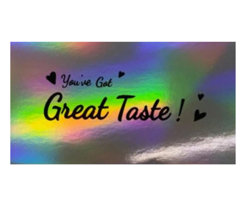 100 You got great taste Card