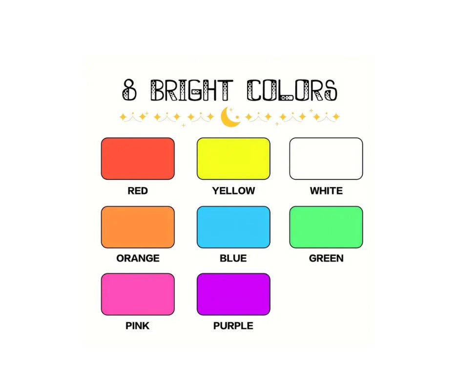 8 Liquid Chalk Markers Reversible 6mm Tip