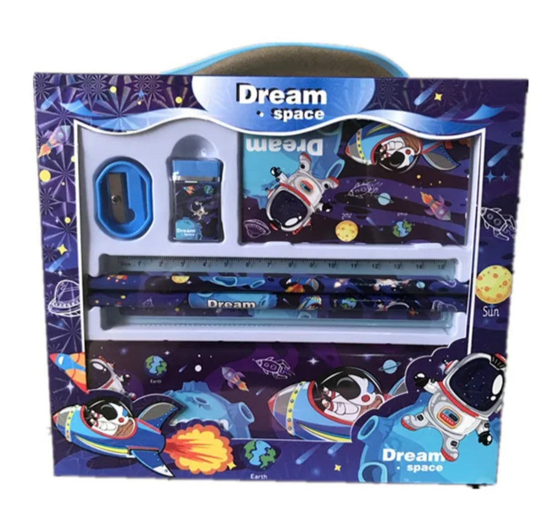 Astronaut Stationary Set 7 PCS school kids Galaxy space themed