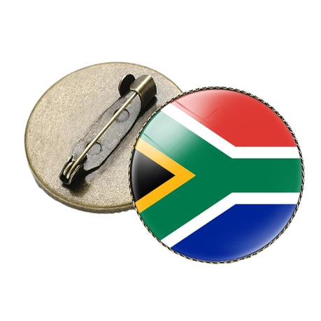 South Africa Flag Clothing Bag Brooch Pin Accessory