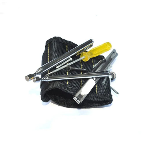 Magnetic Wrist Band Tool holder Armband - Black