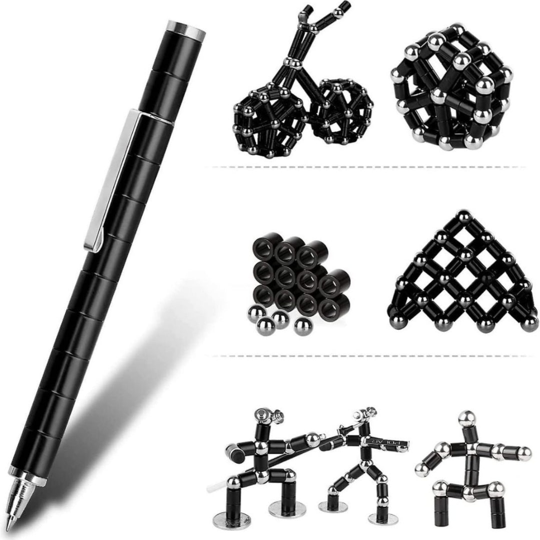 Magnetic Polar Fidget Pen- Black