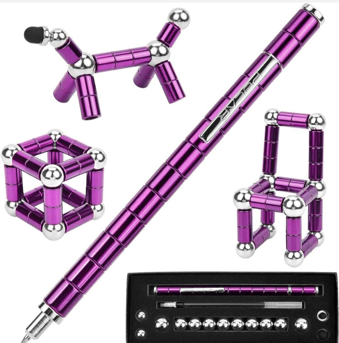 Magnetic Polar Fidget Pen- Purple