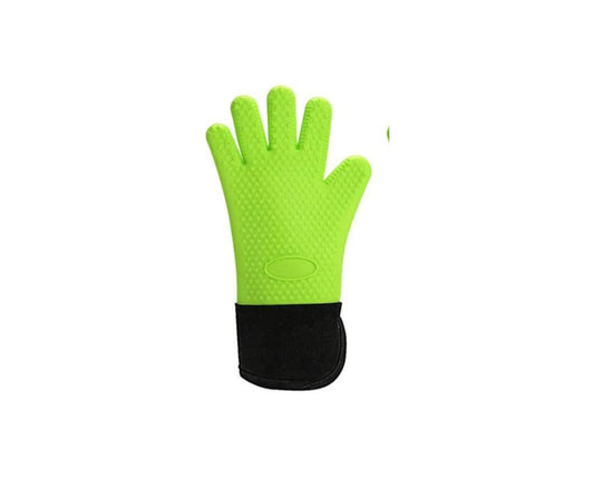 Silicone Kitchen Oven Glove/Mitt Heat Resistant Non Slip Single Glove - Bright Neon green