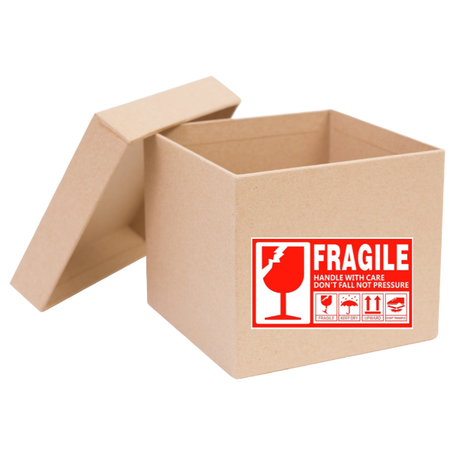 Fragile Handle With Care Pressure Packaging Label Stickers 13x7cm -300pcs