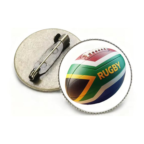 South Africa Rugby Duo Flag Pin Badge