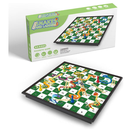Magnetic Snakes and Ladders Kids Adults Fun Activity Board Game