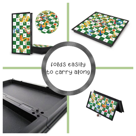 Magnetic Snakes and Ladders Kids Adults Fun Activity Board Game