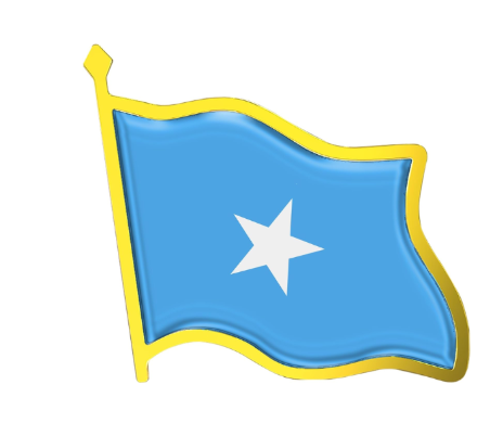 Somalia Africa National Flag Lapel Pin
