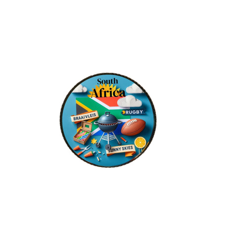 South Africa Badge Pin Sunnyskies Braaivleis