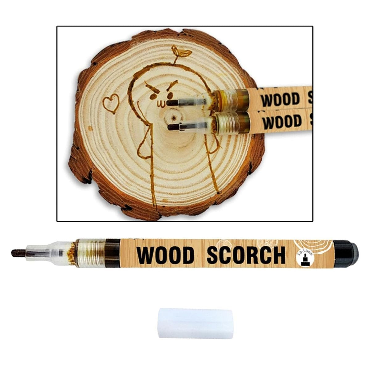 Wood Burning Scorcher Marker pen Round Tip 1mm Pyrographer