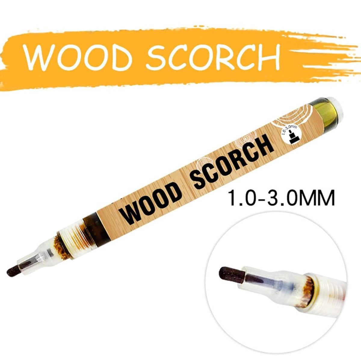 Wood Burning Scorcher Marker pen Round Tip 1mm Pyrographer