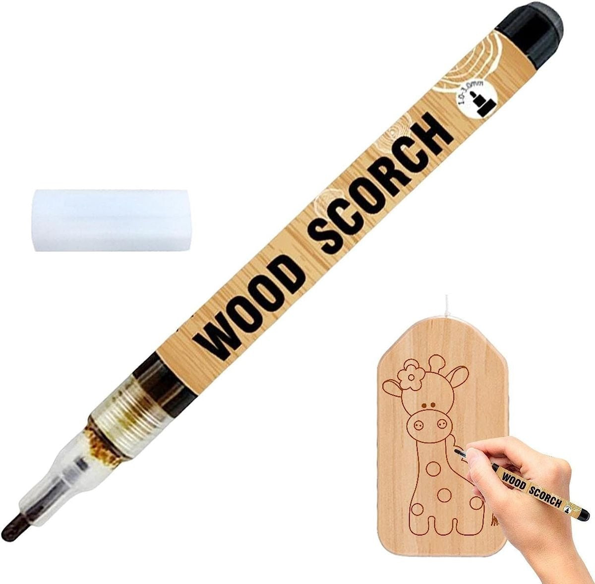 Wood Burning Scorcher Marker pen Round Tip 1mm Pyrographer