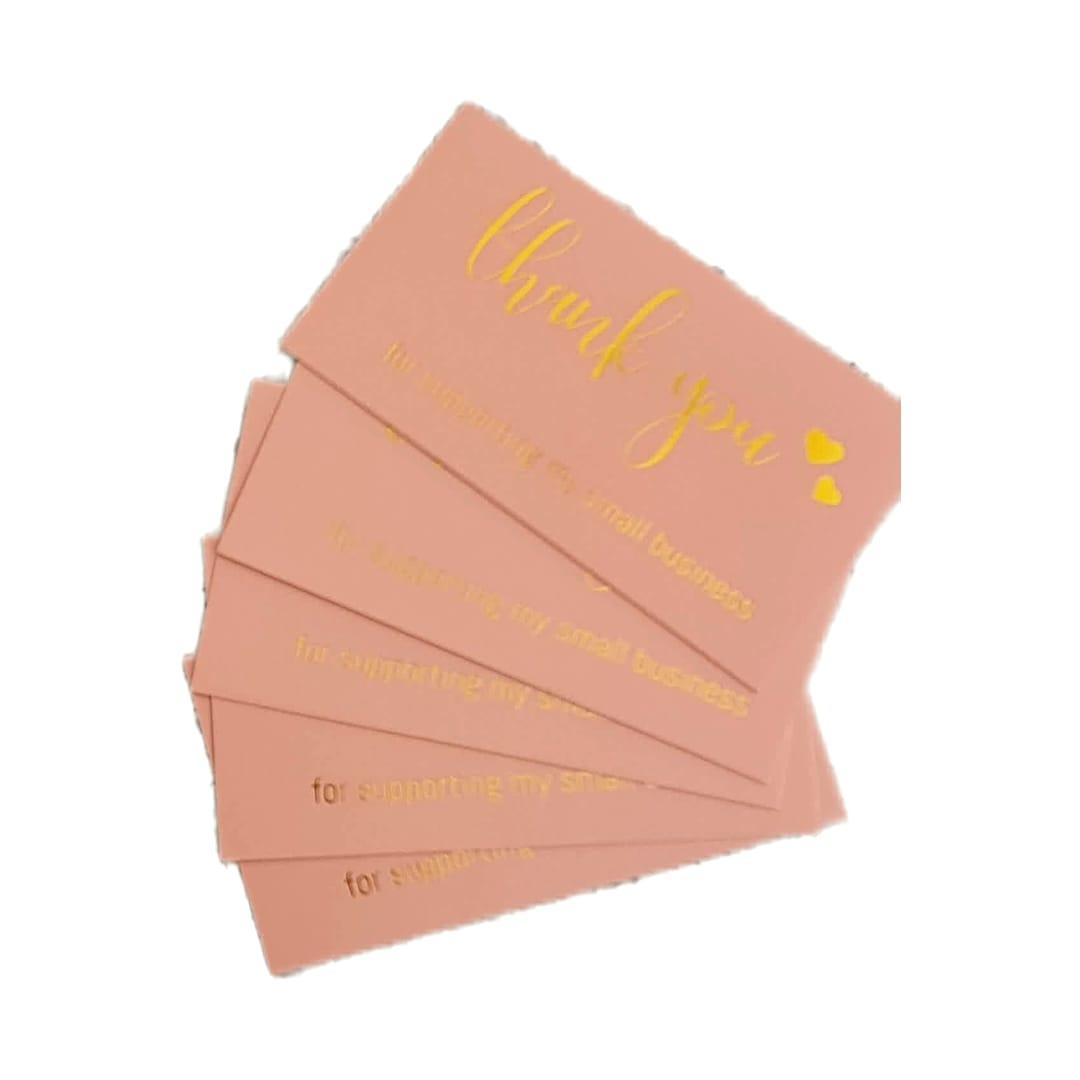 Pink Thank You Card Cornertocorner