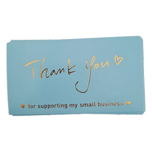 Blue Thank You Card