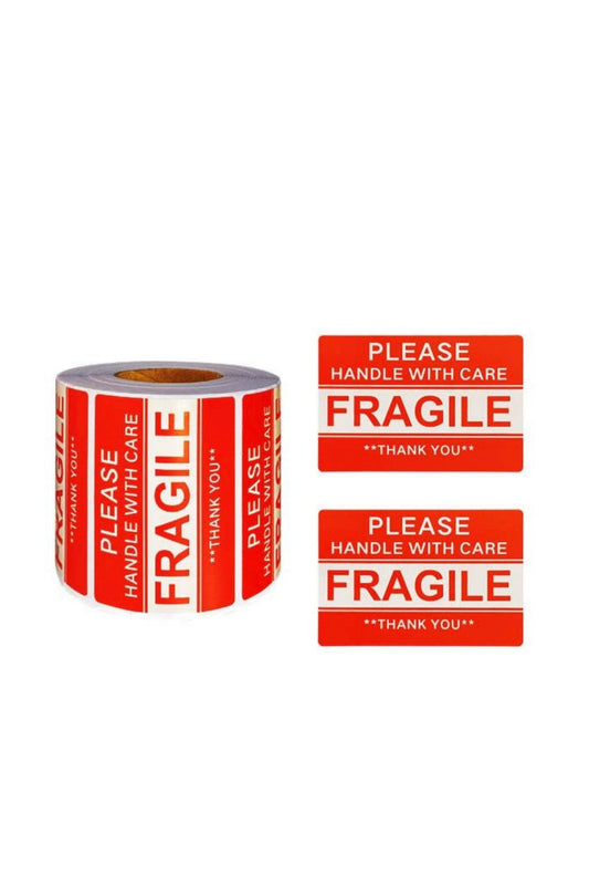 Fragile Warning 500 Stickers