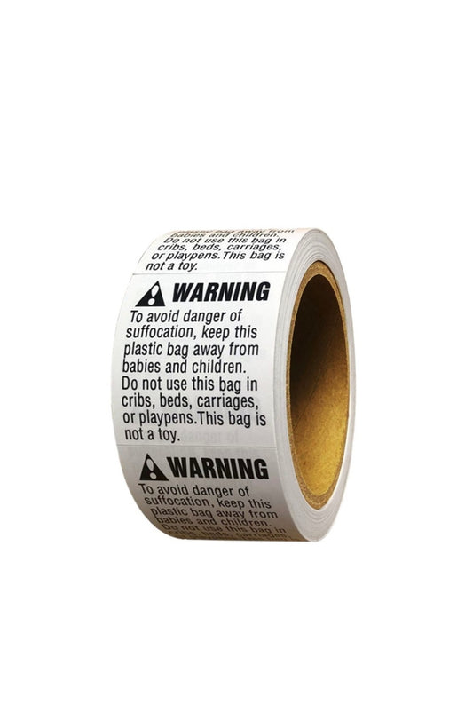 Suffocation Warning 500 Stickers