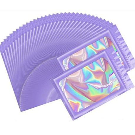 Purple Holographic Bags